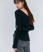 【ベイジ,/BEIGE,】の【洗える】GLOBE / コットンリブ前後2WAYカットソー Black|ID: prp329100004659006 ipo3291000000033719535