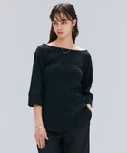 【ベイジ,/BEIGE,】の【洗える】GLOBE / コットンリブ7分袖カットソー Black|ID: prp329100004659007 ipo3291000000033719538