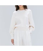 【ベイジ,/BEIGE,】の【洗える】LAURA / ドライタッチバックジップニット Ecru|ID: prp329100004659009 ipo3291000000033719551