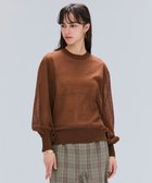 【ベイジ,/BEIGE,】の【洗える】CADDO / シアーウールクルーネックトップス Brown|ID: prp329100004659011 ipo3291000000033719569