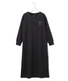 【ジェイプレスヨークストリート/J.PRESS YORK STREET】の【WOMEN】カフェロゴプリント ワンピース ブラック系|ID: prp329100004659018 ipo3291000000033719622