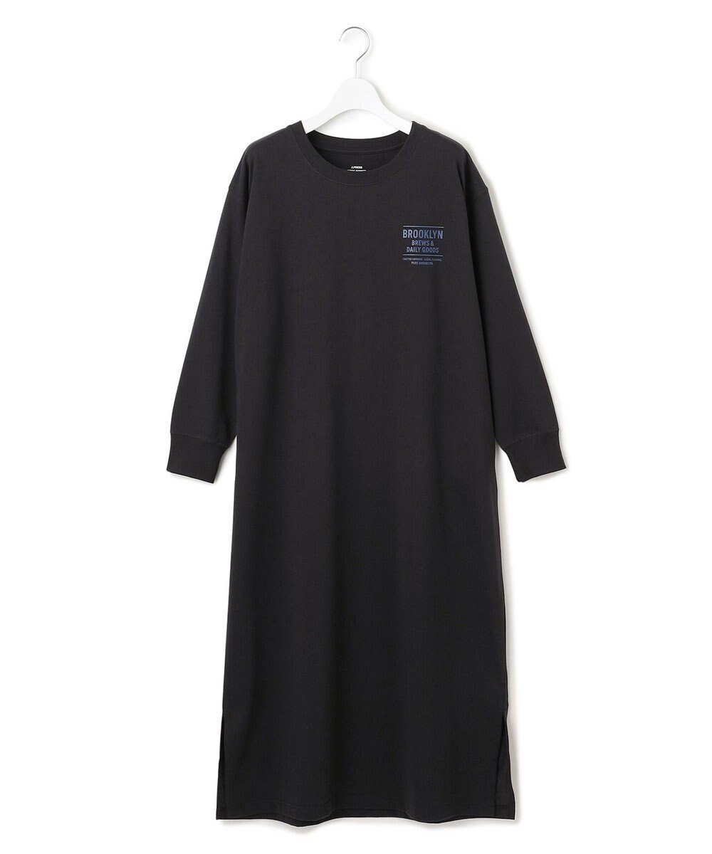 【ジェイプレスヨークストリート/J.PRESS YORK STREET】の【WOMEN】カフェロゴプリント ワンピース インテリア・キッズ・メンズ・レディースファッション・服の通販 founy(ファニー) 　ファッション　Fashion　レディースファッション　Fashion for Women　ワンピース　Dresses　フォーマル・パーティードレス・結婚式用ドレス　Elegant & Casual Dresses　春　Spring　キャップ　Cap, Baseball Cap　グラフィック　Graphic, Graphic Design　シンプル　Simple, Minimal　スニーカー　Sneakers, Trainers　デニム　Denim, Jeans Material　ドレス　Dress, One-Piece　プリント　Print, Printed Pattern　ポケット　Pocket, Pocket Detail　リラックス　Relax, Relaxed Fit　S/S・春夏　SS, Spring/Summer, Warm Season　夏　Summer　ブラック系|ID: prp329100004659018 ipo3291000000033719622
