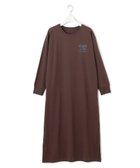【ジェイプレスヨークストリート/J.PRESS YORK STREET】の【WOMEN】カフェロゴプリント ワンピース ダークブラウン系|ID: prp329100004659018 ipo3291000000033719623