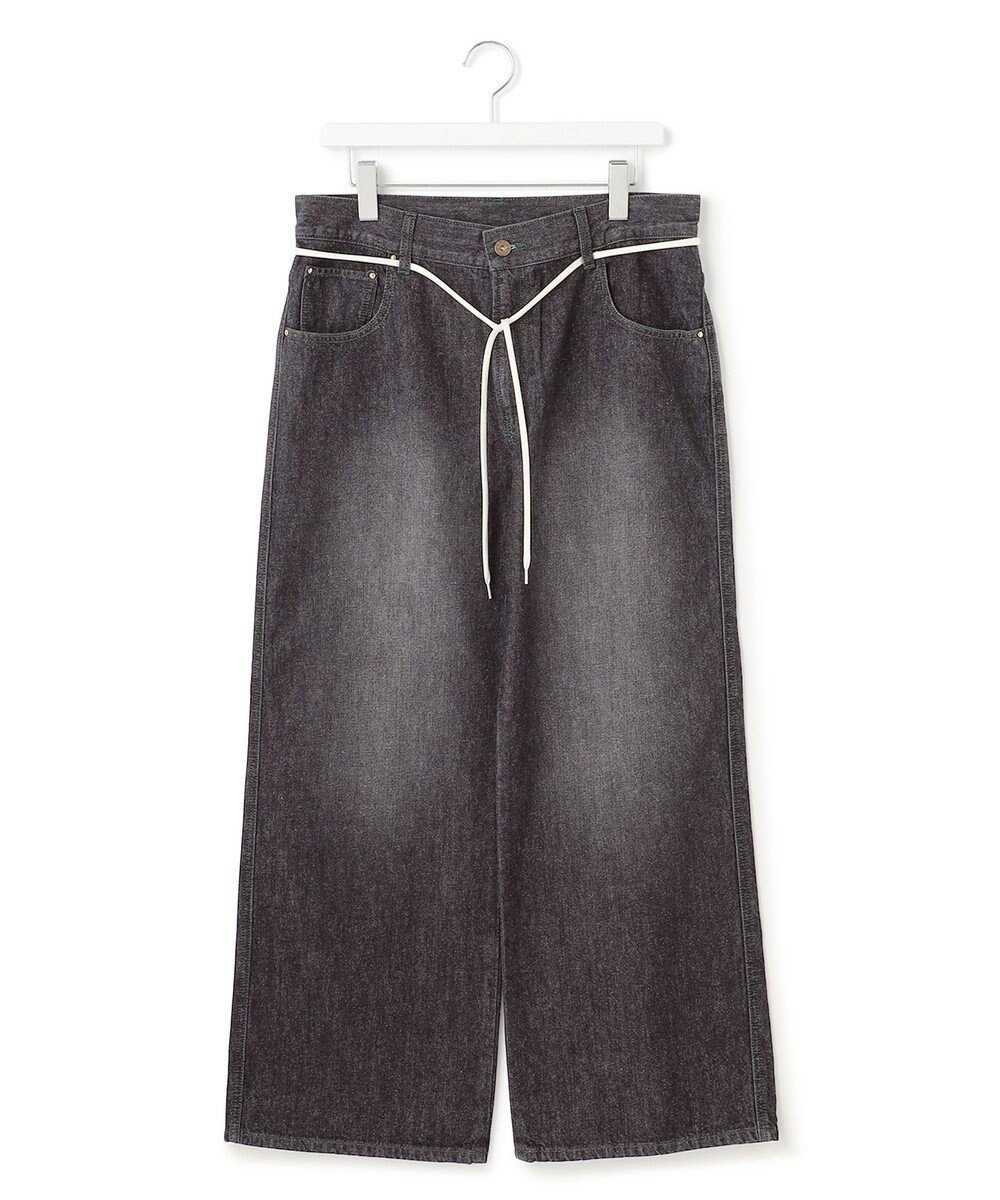 【ジェイプレスヨークストリート/J.PRESS YORK STREET】の【UNISEX】ウォッシュドワイド デニムパンツ 人気、トレンドファッション・服の通販 founy(ファニー) ファッション Fashion レディースファッション Fashion for Women パンツ Pants & Trousers デニムパンツ・ジーンズ・美脚デニム Denim Jeans & Pants ヴィンテージ Vintage Style コイン Coin, Coin Design ストレート Straight, Straight Cut スピンドル Spindle, Drawcord デニム Denim, Jeans Material トレンド Trend, Trending Now ポケット Pocket, Pocket Detail ユニセックス Unisex, Genderless ヨーク Yoke, Yoke Design ループ Loop, Loop Knit ワイド Wide, Wide Fit A/W・秋冬 Autumn/Winter エレガント 上品 Elegant other-1|ID: prp329100004659019 ipo3291000000033719626