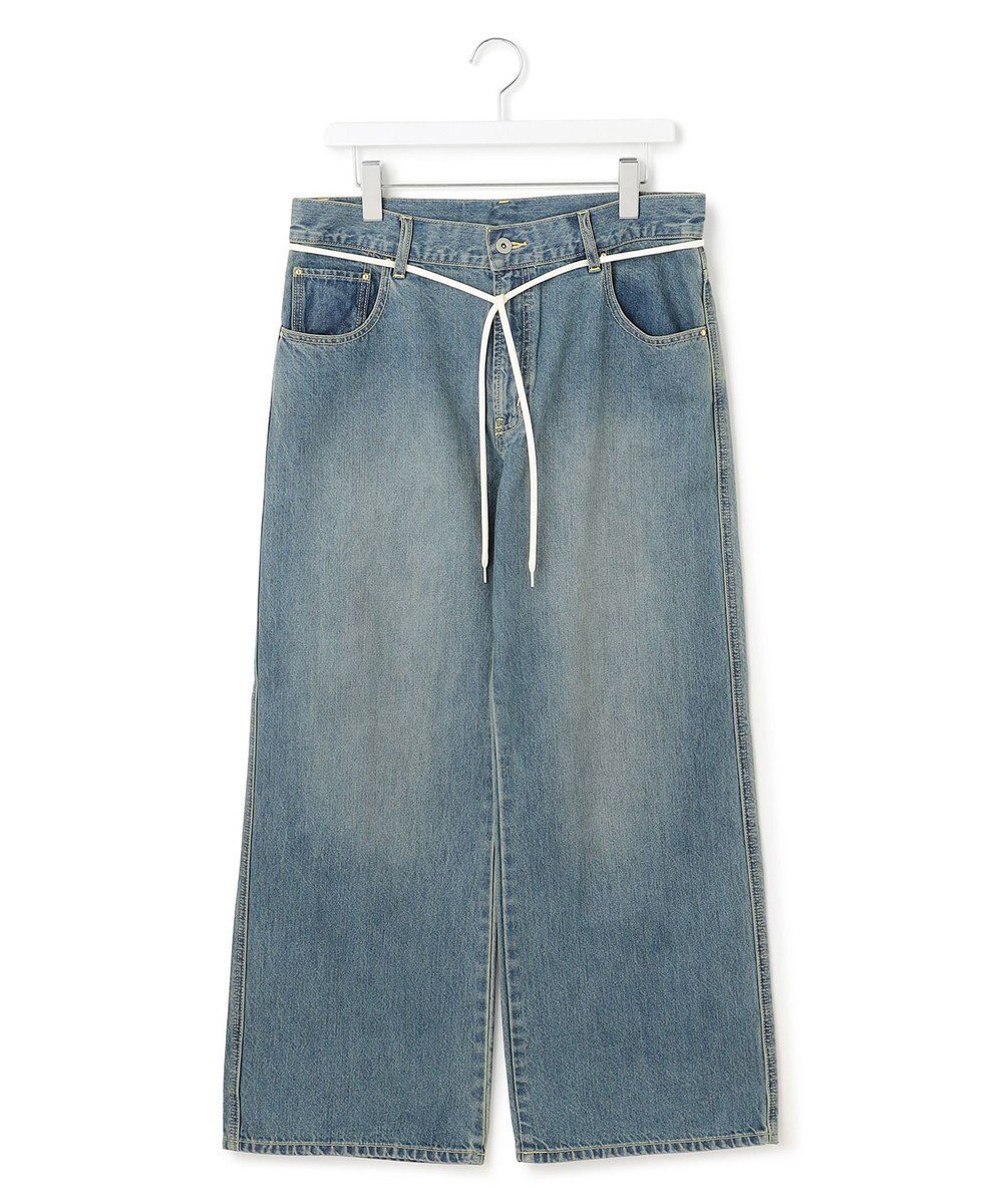 【ジェイプレスヨークストリート/J.PRESS YORK STREET】の【UNISEX】ウォッシュドワイド デニムパンツ インテリア・キッズ・メンズ・レディースファッション・服の通販 founy(ファニー) ファッション Fashion レディースファッション Fashion for Women パンツ Pants & Trousers デニムパンツ・ジーンズ・美脚デニム Denim Jeans & Pants ヴィンテージ Vintage Style コイン Coin, Coin Design ストレート Straight, Straight Cut スピンドル Spindle, Drawcord デニム Denim, Jeans Material トレンド Trend, Trending Now ポケット Pocket, Pocket Detail ユニセックス Unisex, Genderless ヨーク Yoke, Yoke Design ループ Loop, Loop Knit ワイド Wide, Wide Fit A/W・秋冬 Autumn/Winter エレガント 上品 Elegant ダルブルー系|ID: prp329100004659019 ipo3291000000033719630