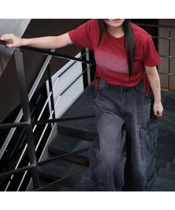 【ウィゴー/WEGO】のスプレーロゴドロストちびT インテリア・キッズ・メンズ・レディースファッション・服の通販 founy(ファニー) https://founy.com/ ファッション Fashion レディースファッション Fashion for Women トップス・カットソー Cut & Sew Tops シャツ・ブラウス・オフィスカジュアル Elegant Blouses & Button-Ups ロングTシャツ・Tシャツ Longline T-Shirts & Tees カットソー・ベーシックTシャツ Cut-and-Sewn Tops / Stretch Tees & Basics 春 Spring カットソー Cut and Sewn Top カーゴパンツ Cargo Pants, Utility Pants ショート Short, Short Length スマホ Smartphone, Mobile Device トレンド Trend, Trending Now フリル Frill, Ruffle ボトム Bottoms, Lower Wear 半袖 Short Sleeve, Half Sleeve レース Lace, Lace Fabric S/S・春夏 SS, Spring/Summer, Warm Season 夏 Summer |ID: prp329100004659044 ipo3291000000033719766