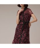 【グレース コンチネンタル/GRACE CONTINENTAL】のチュールフラワー刺繍ワンピース ボルドー|ID: prp329100004659115 ipo3291000000033720192