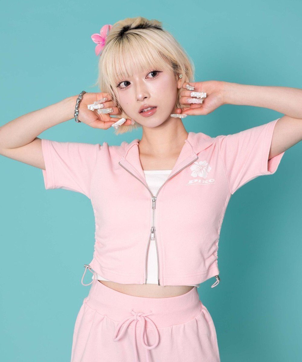【ウィゴー/WEGO】の別注PIKOパーカー インテリア・キッズ・メンズ・レディースファッション・服の通販 founy(ファニー) 　ファッション　Fashion　レディースファッション　Fashion for Women　トップス・カットソー　Cut & Sew Tops　レディースパーカー・カジュアルフーディー　Casual Hoodies & Sweatshirts　アロハ　Aloha　春　Spring　秋　Autumn　カーゴパンツ　Cargo Pants, Utility Pants　ガーリー　Girly, Feminine Style　スポーティ　Sporty, Casual Athletic　スマホ　Smartphone, Mobile Device　デニム　Denim, Jeans Material　トレンド　Trend, Trending Now　人気　Popular, Best Seller　パーカー　Hoodie, Parka　プリント　Print, Printed Pattern　別注　Limited Edition, Custom Order　ワイド　Wide, Wide Fit　冬　Winter / This Winter　S/S・春夏　SS, Spring/Summer, Warm Season　夏　Summer　ピンク|ID: prp329100004659124 ipo3291000000033720222