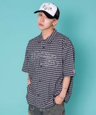 【ウィゴー/WEGO】の別注PIKOチェックグラフィックシャツ(SS) ブラックチェック1|ID: prp329100004659132 ipo3291000000033720253