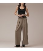 【グレース コンチネンタル/GRACE CONTINENTAL】のカラミタックワイドパンツ カーキ|ID: prp329100004659169 ipo3291000000033720430