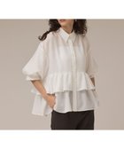 【グレース コンチネンタル/GRACE CONTINENTAL】のティアードシャツチュニック ホワイト|ID: prp329100004659171 ipo3291000000033720433