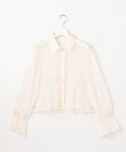 【フェルゥ/Feroux】の【洗える】シャーリング シアーシャツ アイボリー系|ID: prp329100004659176 ipo3291000000033720456
