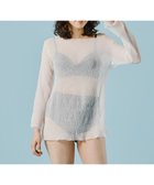 【三愛水着楽園/San-ai Resort】の【WEB限定】シアー素材トップス3点セット水着 オフホワイト|ID: prp329100004659234 ipo3291000000034230334