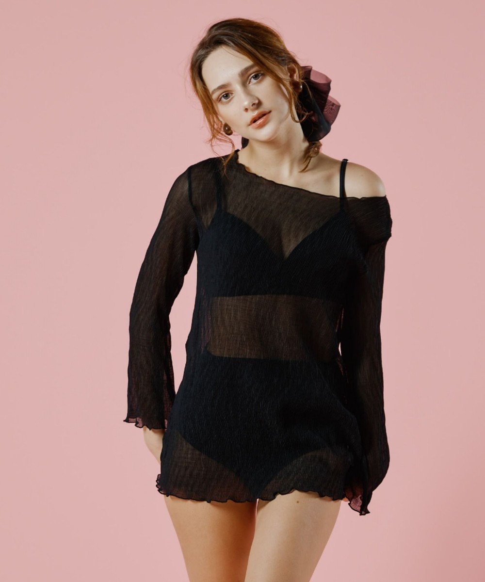 【三愛水着楽園/San-ai Resort】の【WEB限定】シアー素材トップス3点セット水着 インテリア・キッズ・メンズ・レディースファッション・服の通販 founy(ファニー) ファッション Fashion レディースファッション Fashion for Women 水着 Swimwear レディース水着・ビーチウェア Swimwear & Beachwear アンダー Underwear Essentials シアー Sheer, See-Through ポケット Pocket, Pocket Detail ラップ Wrap, Wrap Design ワイヤー Wire, Wired Bra 夏 Summer S/S・春夏 SS, Spring/Summer, Warm Season 水着 Swimsuit, Swimwear A/W・秋冬 Autumn/Winter クロ|ID: prp329100004659234 ipo3291000000034230335