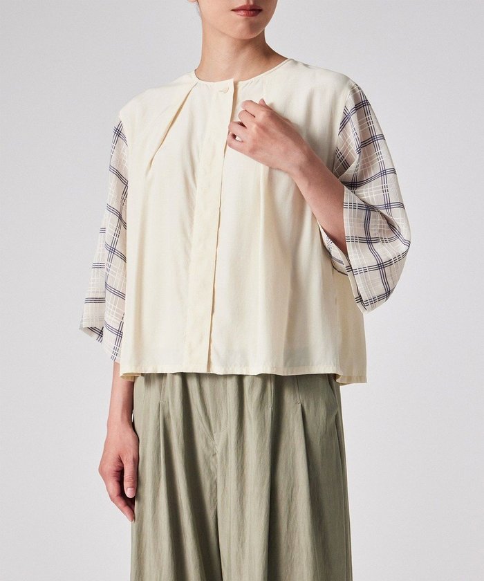 【ポール スミス/Paul Smith】のシアー チェック ブラウス インテリア・キッズ・メンズ・レディースファッション・服の通販 founy(ファニー) https://founy.com/ ファッション Fashion レディースファッション Fashion for Women トップス・カットソー Cut & Sew Tops シャツ・ブラウス・オフィスカジュアル Elegant Blouses & Button-Ups おすすめ Recommended / Our Picks シアー Sheer, See-Through スリーブ Sleeve, Long Sleeve / Short Sleeve チェック Check, Plaid, Tartan フェミニン Feminine, Girly エレガント 上品 Elegant 夏 Summer 春 Spring S/S・春夏 SS, Spring/Summer, Warm Season |ID: prp329100004659257 ipo3291000000033720876