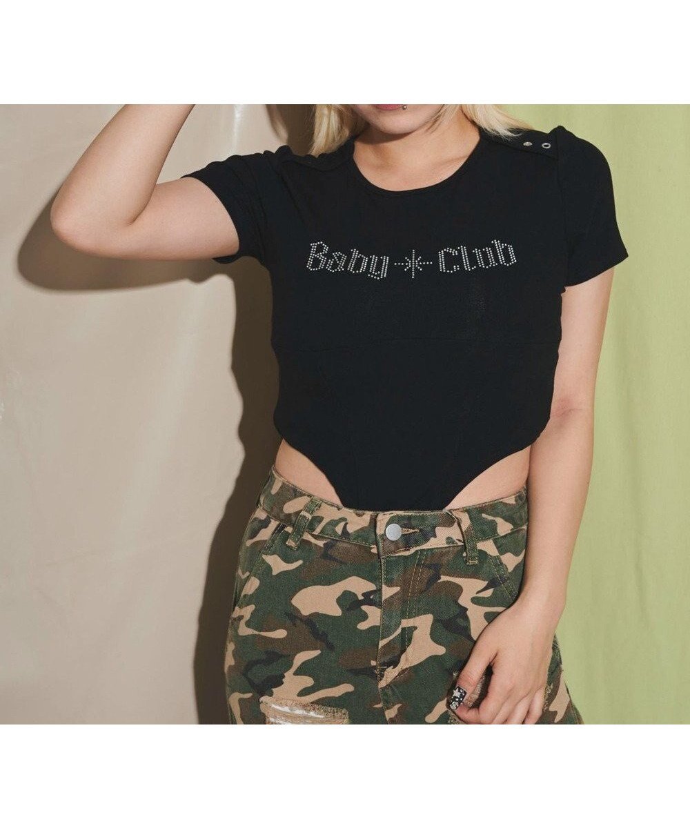 【ウィゴー/WEGO】のボディスーツピチT インテリア・キッズ・メンズ・レディースファッション・服の通販 founy(ファニー) ファッション Fashion レディースファッション Fashion for Women トップス・カットソー Cut & Sew Tops シャツ・ブラウス・オフィスカジュアル Elegant Blouses & Button-Ups ロングTシャツ・Tシャツ Longline T-Shirts & Tees カットソー・ベーシックTシャツ Cut-and-Sewn Tops / Stretch Tees & Basics カットソー Cut and Sewn Top ストーン Stone, Gem-Like スマホ Smartphone, Mobile Device スーツ Suit, Formalwear トレンド Trend, Trending Now ボトム Bottoms, Lower Wear 半袖 Short Sleeve, Half Sleeve 夏 Summer 春 Spring S/S・春夏 SS, Spring/Summer, Warm Season ブラック|ID: prp329100004659270 ipo3291000000033720913