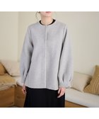 【ハッシュニュアンス/#Newans】の【洗濯機可能】バックフレアショートコート ライトグレー|ID: prp329100004659327 ipo3291000000034608674