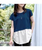 【ティアクラッセ/Tiaclasse】の【洗える】シャツドッキングフレンチスリーブカットソー ターコイズ|ID: prp329100004659340 ipo3291000000033721213