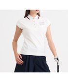 【23区 ゴルフ/NIJYUSANKU GOLF】の【WOMEN】遮熱エイトムーブポロ フレンチスリーブ ストレッチ性 吸水速乾 UVカット ホワイト系|ID: prp329100004659371 ipo3291000000033721345