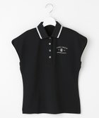 【23区 ゴルフ/NIJYUSANKU GOLF】の【WOMEN】遮熱エイトムーブポロ フレンチスリーブ ストレッチ性 吸水速乾 UVカット ブラック系|ID: prp329100004659371 ipo3291000000033721346