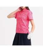 【23区 ゴルフ/NIJYUSANKU GOLF】の【WOMEN】遮熱エイトムーブ リーフポロシャツ 吸水速乾 UVカット ストレッチ性 ピンク系5|ID: prp329100004659373 ipo3291000000033721354