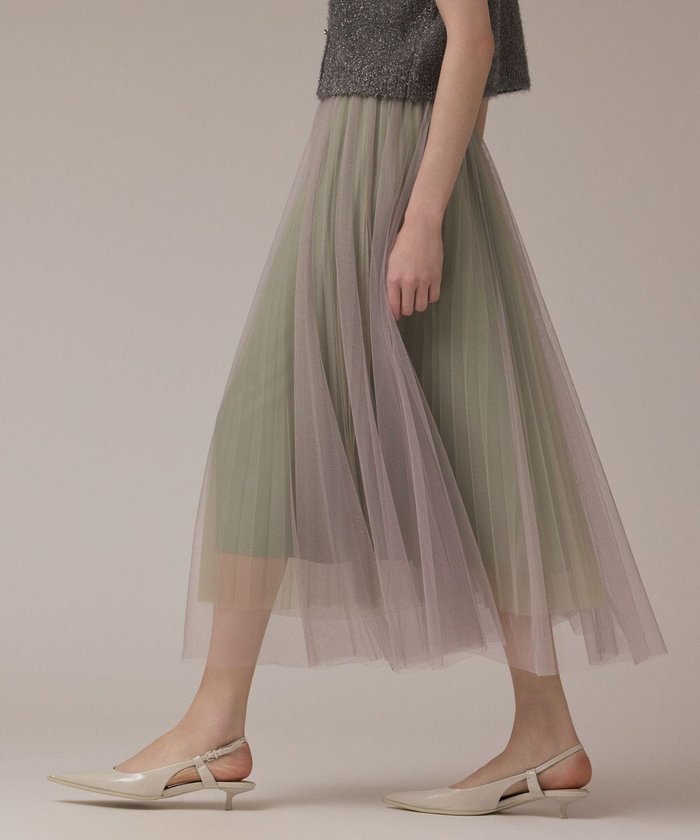 【グレース コンチネンタル/GRACE CONTINENTAL】のチュールリバーシブルスカート インテリア・キッズ・メンズ・レディースファッション・服の通販 founy(ファニー) https://founy.com/ ファッション Fashion レディースファッション Fashion for Women スカート Skirts シアー Sheer, See-Through チュール Tulip, Tulip Motif フレア Flare, Flared プリーツ Pleats, Pleated リバーシブル Reversible, Two-Sided 夏 Summer 春 Spring S/S・春夏 SS, Spring/Summer, Warm Season |ID: prp329100004659381 ipo3291000000033721383