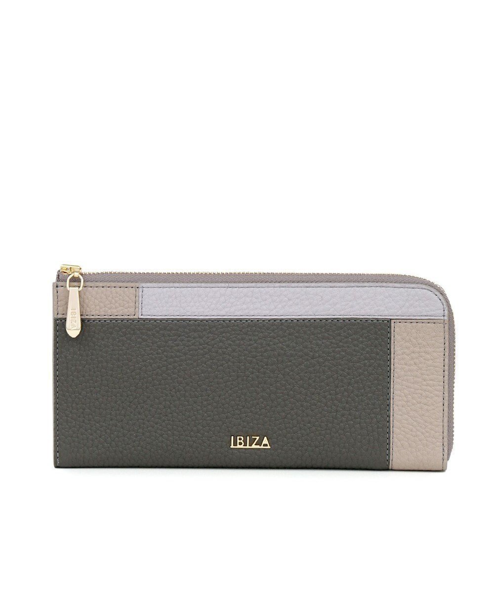 【イビサ/IBIZA】のコンビナシオン L字ファスナー長財布 インテリア・キッズ・メンズ・レディースファッション・服の通販 founy(ファニー) 　ファッション　Fashion　レディースファッション　Fashion for Women　ミニ財布・二つ折り財布　Wallets & Card Cases　インナー　Innerwear　スマート　Smart, Elegant　財布　Wallet, Purse　定番　Standard, Basic Item　ポケット　Pocket, Pocket Detail　エレガント 上品　Elegant　グレー|ID: prp329100004659437 ipo3291000000033721595