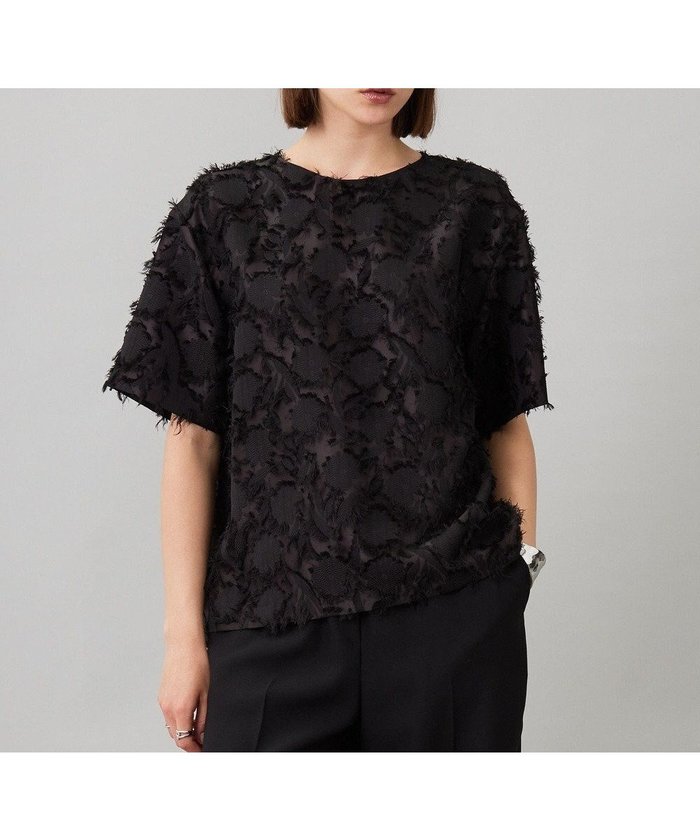 【アイシービー/iCB】の【洗える】 ヘアリーシアージャカード ブラウス インテリア・キッズ・メンズ・レディースファッション・服の通販 founy(ファニー) https://founy.com/ ファッション Fashion レディースファッション Fashion for Women トップス・カットソー Cut & Sew Tops シャツ・ブラウス・オフィスカジュアル Elegant Blouses & Button-Ups 2025年 2025 2025春夏・S/S Spring/Summer 2025 SS25 カーゴパンツ Cargo Pants, Utility Pants シンプル Simple, Minimal デニム Denim, Jeans Material フレア Flare, Flared エレガント 上品 Elegant 夏 Summer 洗える Machine Washable A/W・秋冬 Autumn/Winter |ID: prp329100004659516 ipo3291000000033721850