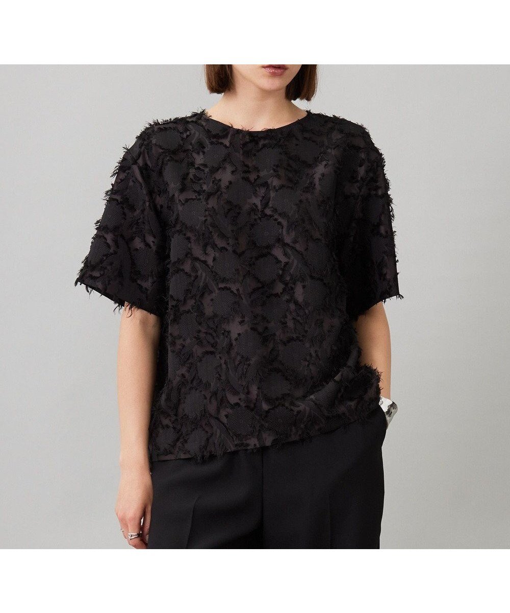 【アイシービー/iCB】の【洗える】 ヘアリーシアージャカード ブラウス 人気、トレンドファッション・服の通販 founy(ファニー) 　ファッション　Fashion　レディースファッション　Fashion for Women　トップス・カットソー　Cut & Sew Tops　シャツ・ブラウス・オフィスカジュアル　Elegant Blouses & Button-Ups　2025年　2025　2025春夏・S/S　Spring/Summer 2025 SS25　カーゴパンツ　Cargo Pants, Utility Pants　シンプル　Simple, Minimal　デニム　Denim, Jeans Material　フレア　Flare, Flared　エレガント 上品　Elegant　夏　Summer　洗える　Machine Washable　A/W・秋冬　Autumn/Winter　 other-1|ID: prp329100004659516 ipo3291000000033721850