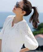 【エニィ スィス/any SiS】の【洗える】カットワークエンブロイダリー ブラウス 人気、トレンドファッション・服の通販 founy(ファニー) ファッション Fashion レディースファッション Fashion for Women トップス・カットソー Cut & Sew Tops シャツ・ブラウス・オフィスカジュアル Elegant Blouses & Button-Ups 春 Spring 洗える Machine Washable カフス Cuff Design ギャザー Gathered, Ruffled スリット Slit, Slit Detail スリーブ Sleeve, Long Sleeve / Short Sleeve デニム Denim, Jeans Material リネン Linen, Linen Fabric リラックス Relax, Relaxed Fit ワーク Workwear, Utility Style S/S・春夏 SS, Spring/Summer, Warm Season おすすめ Recommended / Our Picks 夏 Summer 新作・新入荷 New Arrivals / New In thumbnail オフ|ID: prp329100004659518 ipo3291000000034827330