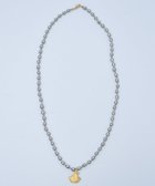 【モンシロ/monshiro】の【バロックパール】イチョウショート ネックレス ゴールド×グレー|ID: prp329100004659528 ipo3291000000034291020