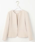 【エニィ スィス/any SiS】の【洗える】セレモニーダブルクロス クルーカラー ジャケット ライトベージュ|ID: prp329100004659538 ipo3291000000034282495