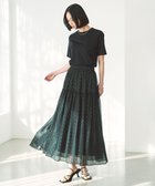 【アンフィーロ 自由区/UNFILO】のラメリンクルシフォン スカート ブラック|ID: prp329100004659546 ipo3291000000033721950