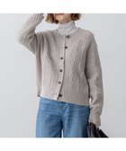 【23区/NIJYUSANKU】の【先行予約/洗える】カシミヤブレンド ケーブルニットカーディガン ベージュ系|ID: prp329100004659548 ipo3291000000033832863