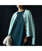 【23区/NIJYUSANKU】の【先行予約/洗える】カシミヤブレンド ケーブルニットカーディガン ライトグリーン系|ID: prp329100004659548 ipo3291000000033846733
