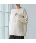 【23区/NIJYUSANKU】の【先行予約】ブラッシュドエアーウール ファンシーニット ホワイト系|ID: prp329100004659551 ipo3291000000033721973