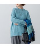 【23区/NIJYUSANKU】の【見上愛さん着用/STORY・VERY掲載】ブラッシュドエアーウール ファンシーニット スカイブルー系|ID: prp329100004659551 ipo3291000000035378423