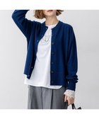 【23区/NIJYUSANKU】の【見上愛さん着用/STORY掲載】ピュアカシミヤ クルーネック カーディガン ブルー系|ID: prp329100004659554 ipo3291000000033721992