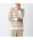 【23区/NIJYUSANKU】の【見上愛さん着用/Oggi・STORY掲載】ピュアカシミヤ クルーネック ニット オフ×キャメル|ID: prp329100004659557 ipo3291000000035373890