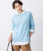 【23区/NIJYUSANKU】の【見上愛さん着用/Oggi・STORY掲載】ピュアカシミヤ クルーネック ニット スカイブルー系|ID: prp329100004659557 ipo3291000000035373908