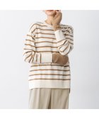 【23区/NIJYUSANKU】の【見上愛さん着用/Oggi・STORY掲載】ピュアカシミヤ クルーネック ニット オフ×キャメル|ID: prp329100004659557 ipo3291000000035535383