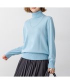 【23区/NIJYUSANKU】の【見上愛さん着用/洗える】ピュアカシミヤ タートルネック ニット スカイブルー系|ID: prp329100004659560 ipo3291000000033722030