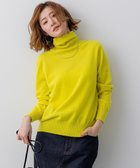 【23区/NIJYUSANKU】の【滝沢眞規子さん着用/Oggi掲載/洗える】ピュアカシミヤ タートルネック ニット イエロー系|ID: prp329100004659560 ipo3291000000034923943