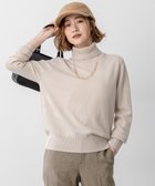 【23区/NIJYUSANKU】の【滝沢眞規子さん着用/BAILA掲載/洗える】ピュアカシミヤ タートルネック ニット ベージュ系|ID: prp329100004659560 ipo3291000000035382012