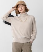 【23区/NIJYUSANKU】の【滝沢眞規子さん着用/BAILA掲載/洗える】ピュアカシミヤ タートルネック ニット ベージュ系|ID: prp329100004659560 ipo3291000000035607382