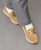 【インター ショシュール/INTER-CHAUSSURES】の【BUSSOLA】メタル飾りローファースニーカー ベージュスウェード|ID: prp329100004659564 ipo3291000000034675331