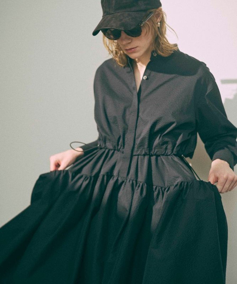 【フォルフォルモ/FORFORMO】の【吸水速乾/洗える】Midi Flare Dress ミディフレアドレス 人気、トレンドファッション・服の通販 founy(ファニー) 　ファッション　Fashion　レディースファッション　Fashion for Women　ワンピース　Dresses　フォーマル・パーティードレス・結婚式用ドレス　Elegant & Casual Dresses　洗える　Machine Washable　吸水　Absorbent, Quick-Dry　スニーカー　Sneakers, Trainers　テクスチャー　Texture, Textured Fabric　ドレス　Dress, One-Piece　ドローコード　Drawcord, Drawstring Cord　人気　Popular, Best Seller　フォルム　Silhouette, Form　ポケット　Pocket, Pocket Detail　ヨーク　Yoke, Yoke Design　A/W・秋冬　Autumn/Winter　S/S・春夏　SS, Spring/Summer, Warm Season　新作・新入荷　New Arrivals / New In　おすすめ　Recommended / Our Picks　夏　Summer　 other-1|ID: prp329100004659577 ipo3291000000033722076