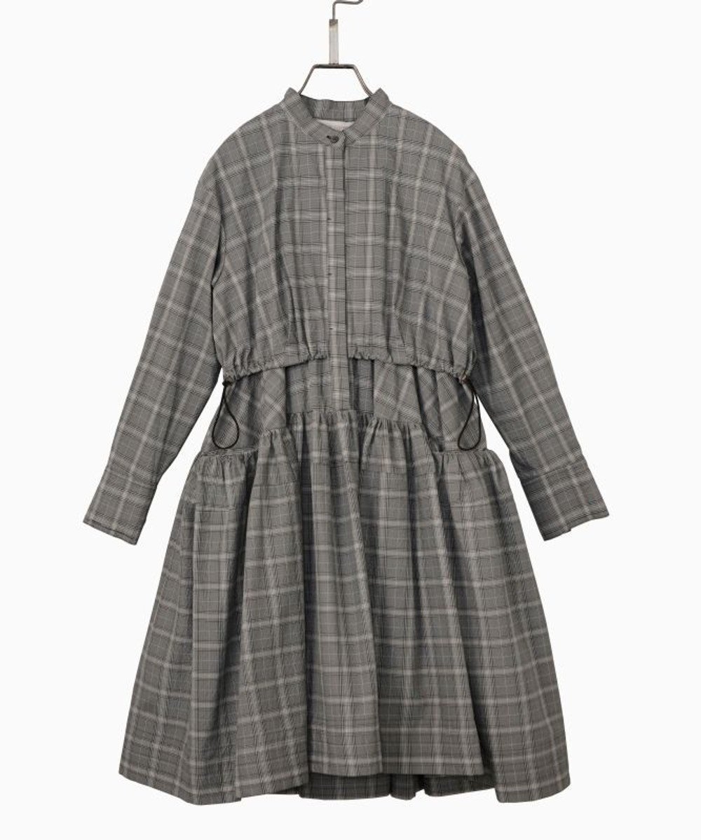 【フォルフォルモ/FORFORMO】の【吸水速乾/洗える】Midi Flare Dress ミディフレアドレス インテリア・キッズ・メンズ・レディースファッション・服の通販 founy(ファニー) 　ファッション　Fashion　レディースファッション　Fashion for Women　ワンピース　Dresses　フォーマル・パーティードレス・結婚式用ドレス　Elegant & Casual Dresses　洗える　Machine Washable　吸水　Absorbent, Quick-Dry　スニーカー　Sneakers, Trainers　テクスチャー　Texture, Textured Fabric　ドレス　Dress, One-Piece　ドローコード　Drawcord, Drawstring Cord　人気　Popular, Best Seller　フォルム　Silhouette, Form　ポケット　Pocket, Pocket Detail　ヨーク　Yoke, Yoke Design　A/W・秋冬　Autumn/Winter　S/S・春夏　SS, Spring/Summer, Warm Season　新作・新入荷　New Arrivals / New In　おすすめ　Recommended / Our Picks　夏　Summer　チェックグレー|ID: prp329100004659577 ipo3291000000033722078