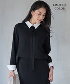 【アイシービー/iCB】の【WEB限定カラーあり】マラボーテWジョーゼット ボウタイ付きシャツカラートップス 人気、トレンドファッション・服の通販 founy(ファニー) ファッション Fashion レディースファッション Fashion for Women トップス・カットソー Cut & Sew Tops シャツ・ブラウス・オフィスカジュアル Elegant Blouses & Button-Ups ロングTシャツ・Tシャツ Longline T-Shirts & Tees カットソー・ベーシックTシャツ Cut-and-Sewn Tops / Stretch Tees & Basics インナー Innerwear カットソー Cut and Sewn Top カフス Cuff Design ジャケット Jacket, Outerwear ジョーゼット Georgette, Semi-Sheer Fabric 人気 Popular, Best Seller 羽織 Haori, Light Jacket マニッシュ Mannish, Boyish レース Lace, Lace Fabric A/W・秋冬 Autumn/Winter おすすめ Recommended / Our Picks セレモニー Ceremony ビジネス 仕事 通勤 Business / Work / Commuting 2025年 2025 2025-2026秋冬・A/W Autumn/Winter 2025–26 AW25–26 thumbnail ブラック×レース襟[WEB限定]|ID: prp329100004659591 ipo3291000000035250971