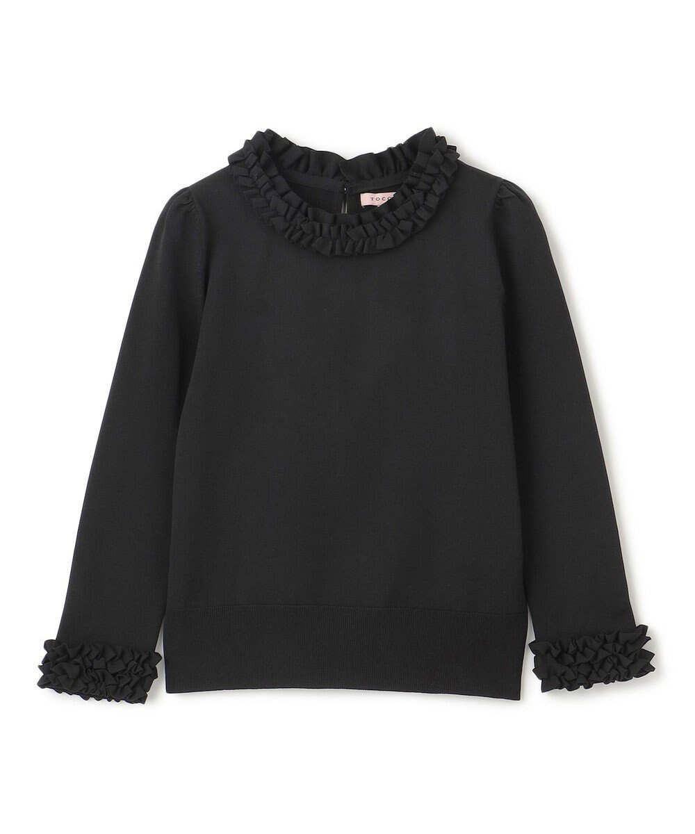 【トッカ/TOCCA】の【洗える】NIGHT GROOVE プルオーバー インテリア・キッズ・メンズ・レディースファッション・服の通販 founy(ファニー) 　ファッション　Fashion　レディースファッション　Fashion for Women　トップス・カットソー　Cut & Sew Tops　ニット　Knit Tops & Sweaters　カジュアルプルオーバー・ニットトップス　Pullovers & Knit Tops / Casual Pullovers　セーター　Sweater, Knitwear　洗える　Machine Washable　A/W・秋冬　Autumn/Winter　ブラック系|ID: prp329100004659594 ipo3291000000033722148